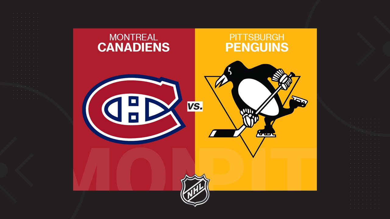 Montreal Canadiens vs Pittsburgh Penguins poster