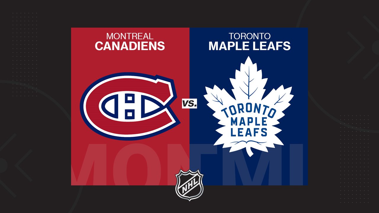 Montreal Canadiens vs Toronto Maple Leafs poster