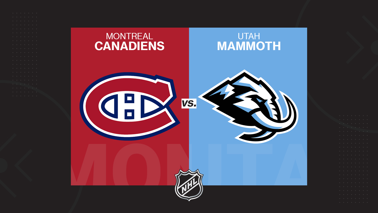 Montreal Canadiens vs Utah Mammoth poster