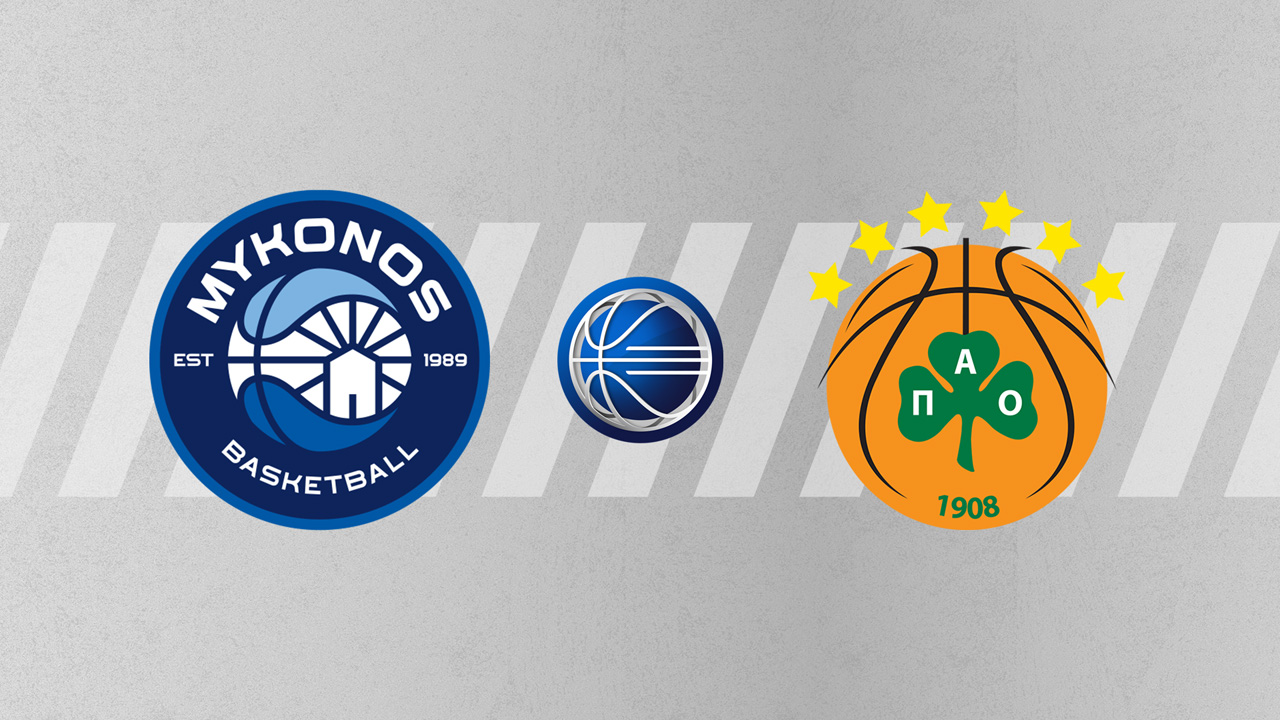 Mykonos BC vs Panathinaikos BC poster Mykonos BC vs Panathinaikos BC poster