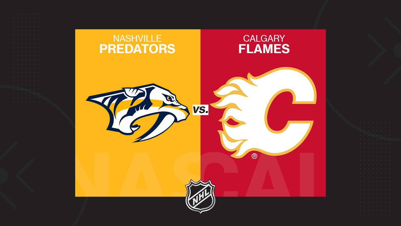 Nashville Predators vs Calgary Flames poster