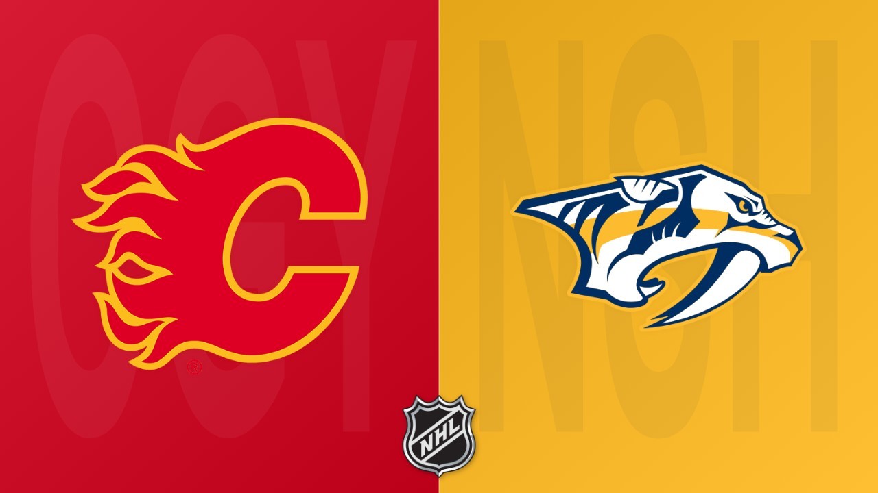 Nashville Predators vs Calgary Flames poster