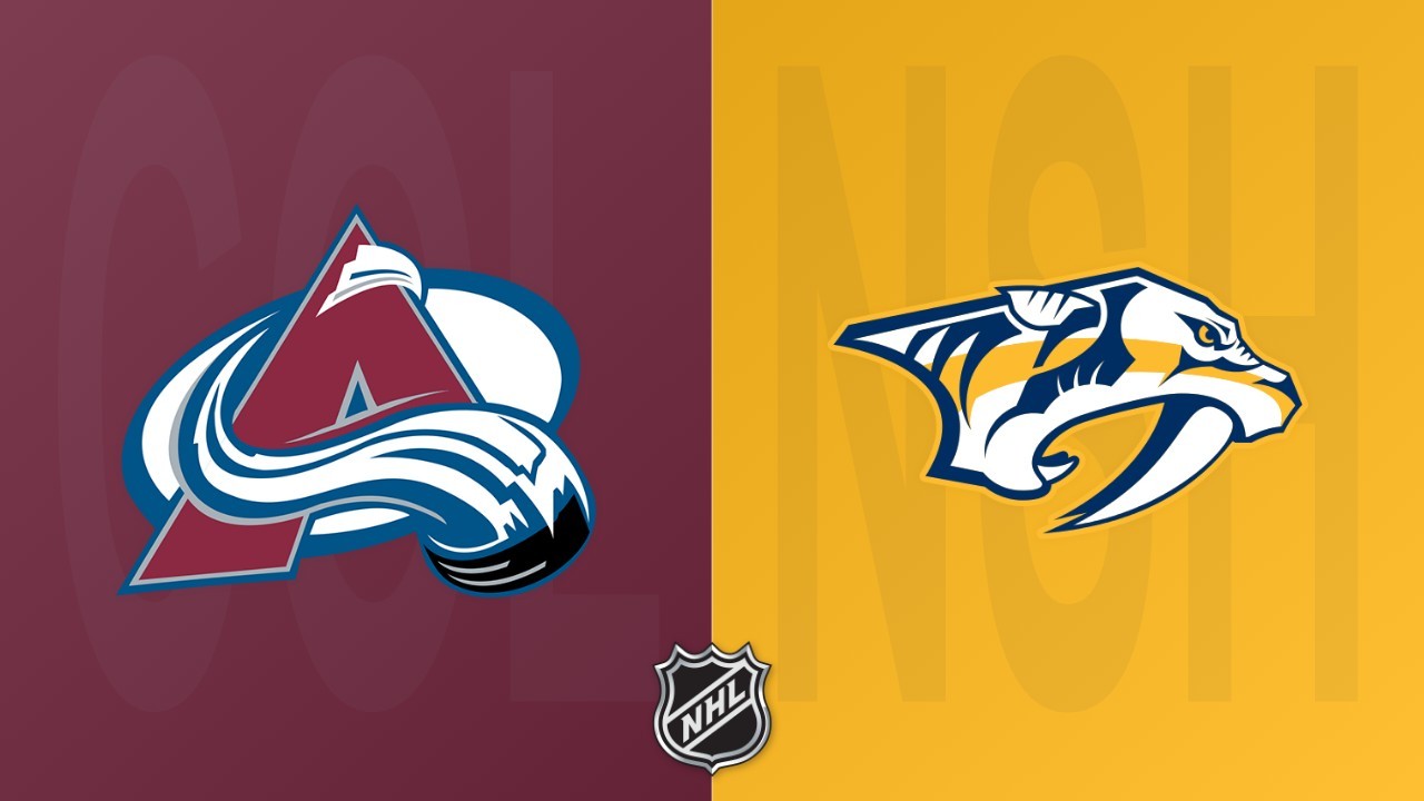 Nashville Predators vs Colorado Avalanche poster Nashville Predators vs Colorado Avalanche poster