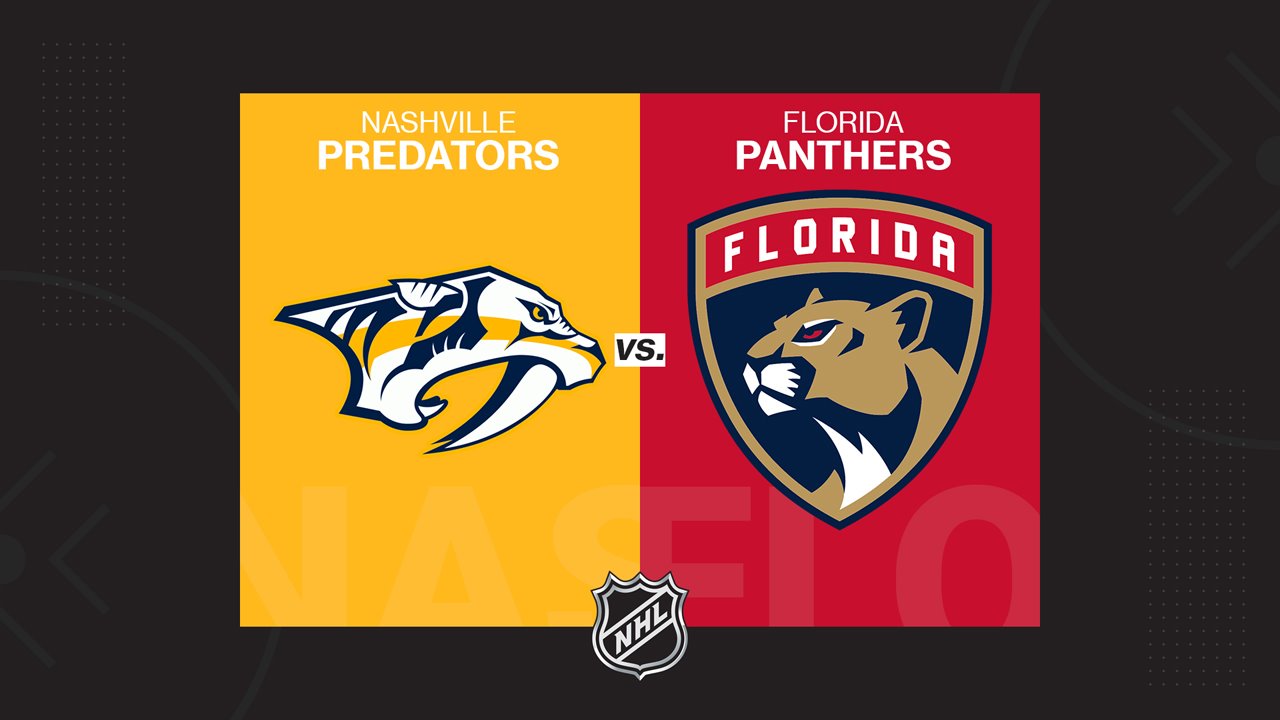 Nashville Predators vs Florida Panthers poster