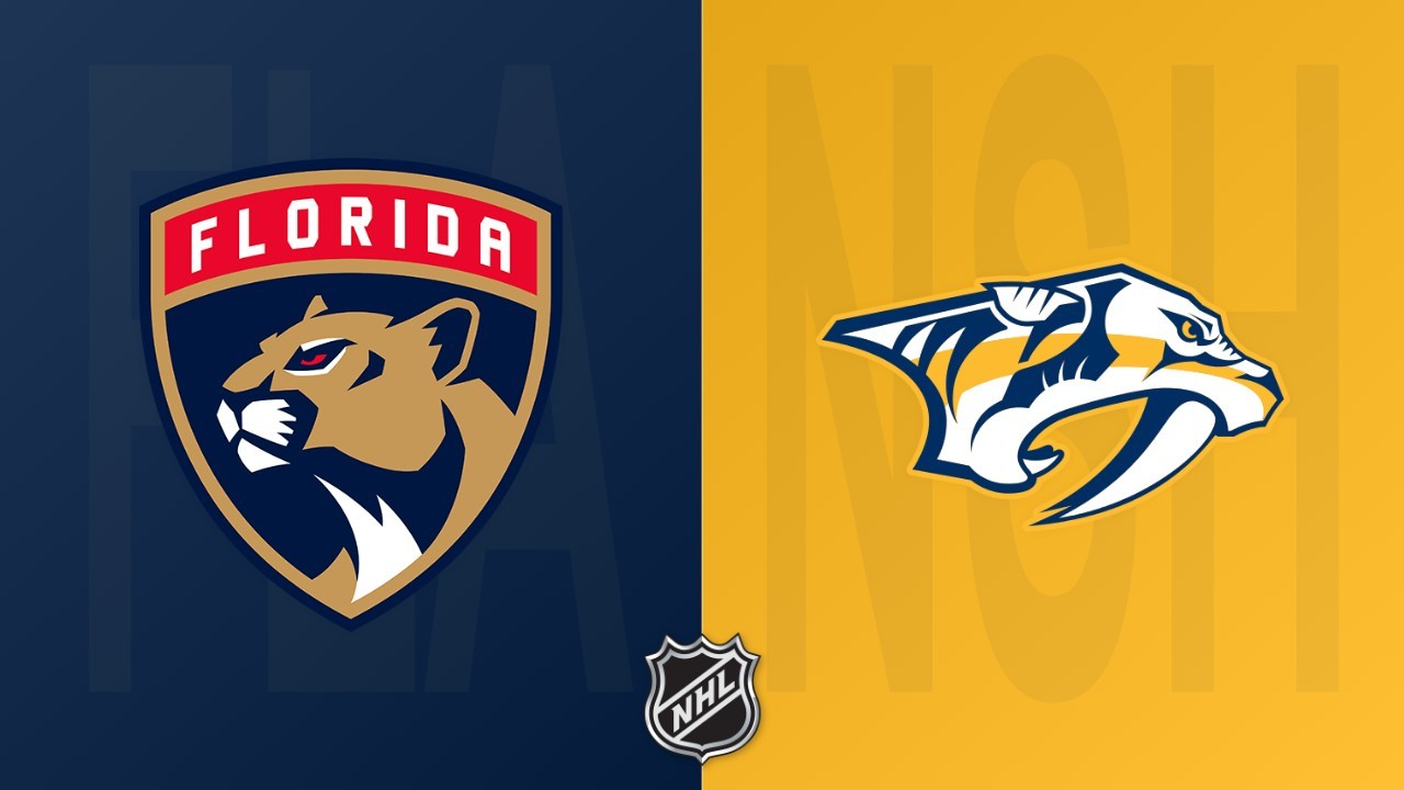 Nashville Predators vs Florida Panthers poster Nashville Predators vs Florida Panthers poster
