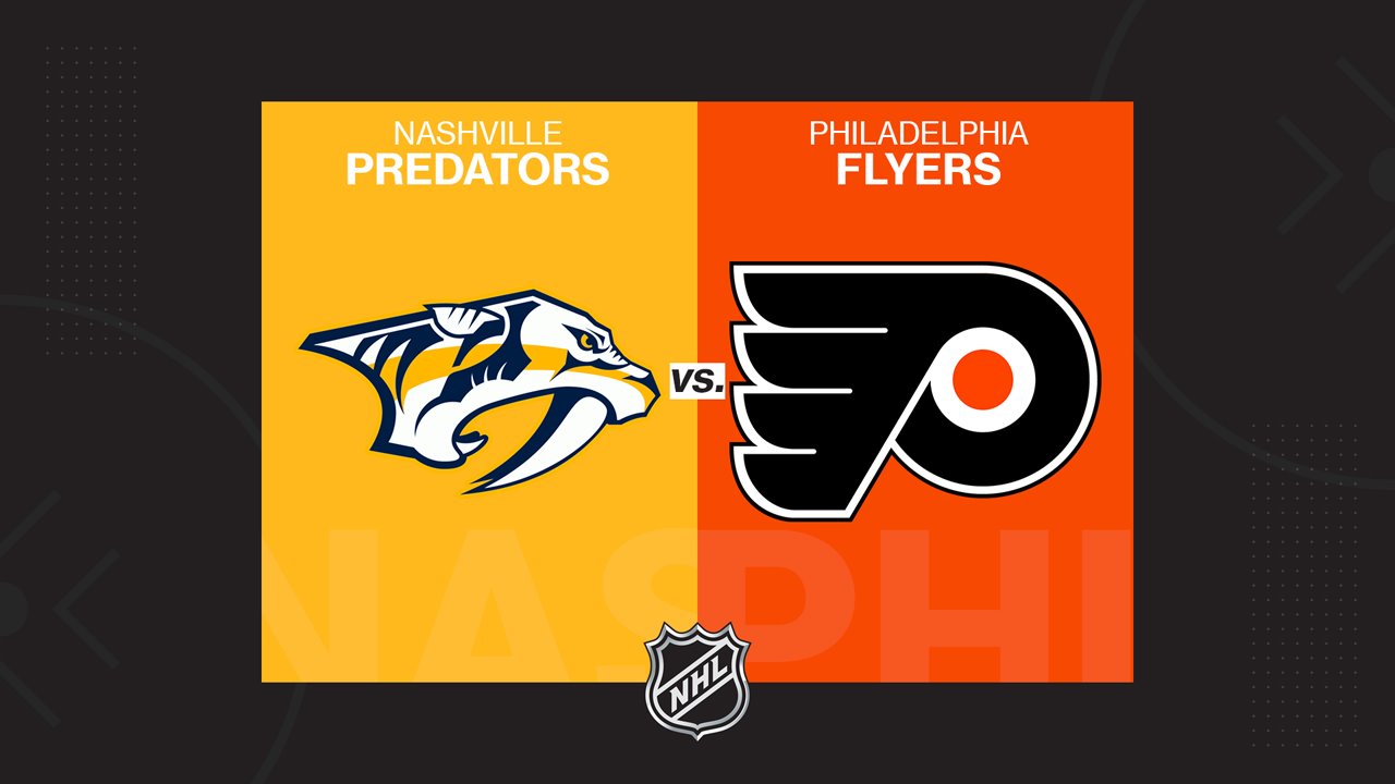 Nashville Predators vs Philadelphia Flyers poster