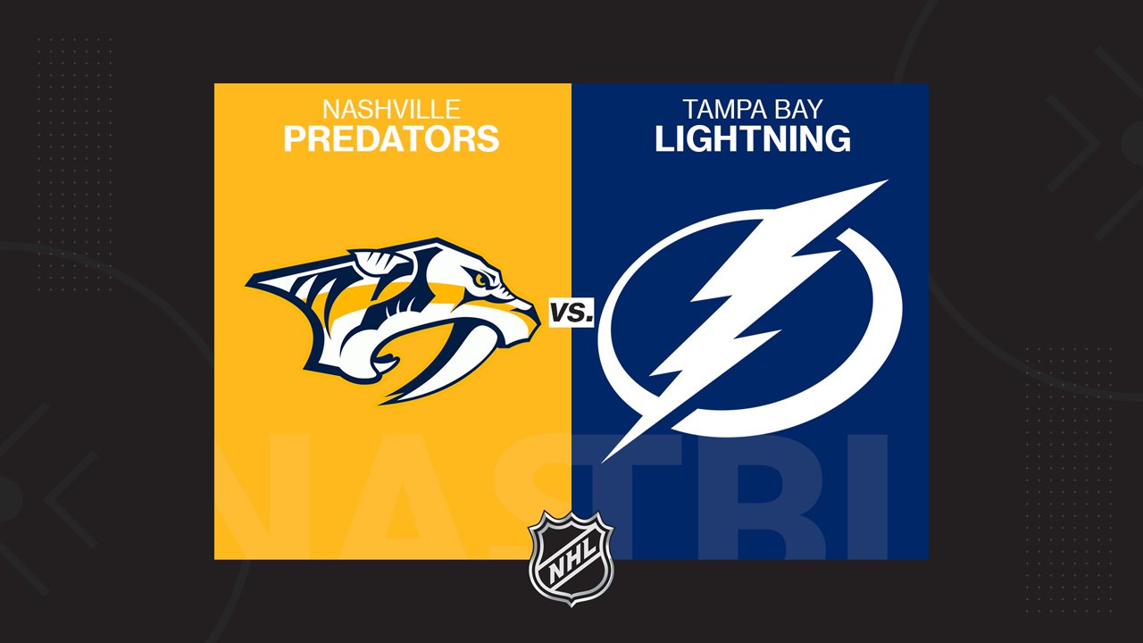 Nashville Predators vs Tampa Bay Lightning poster