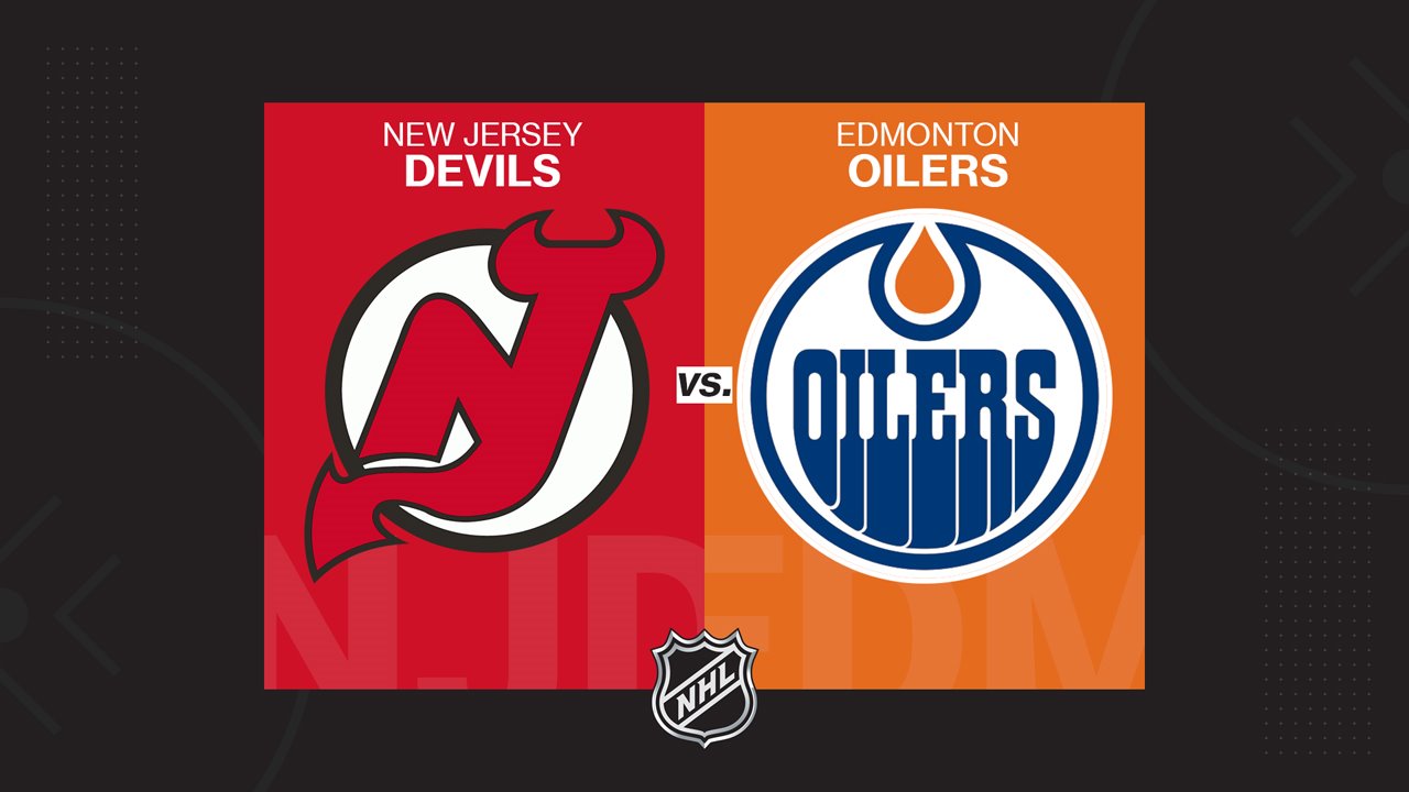 New Jersey Devils vs Edmonton Oilers poster