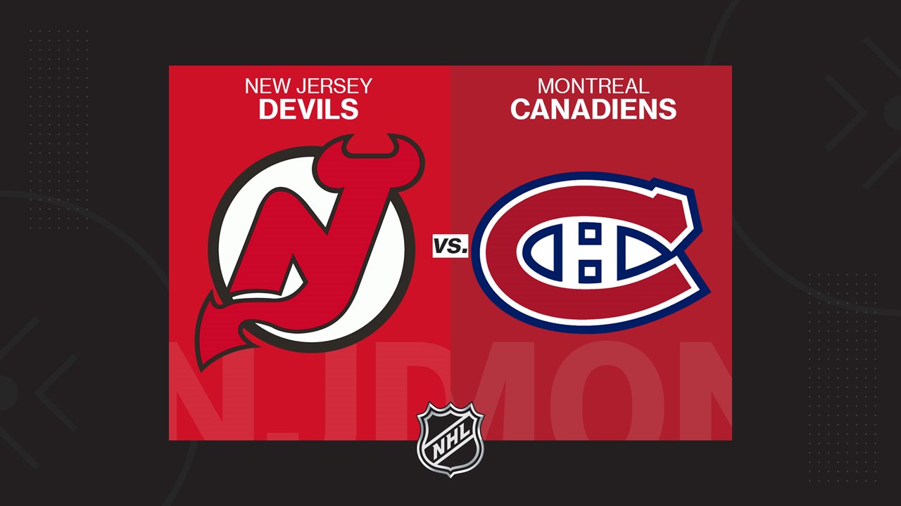 New Jersey Devils vs Montreal Canadiens poster