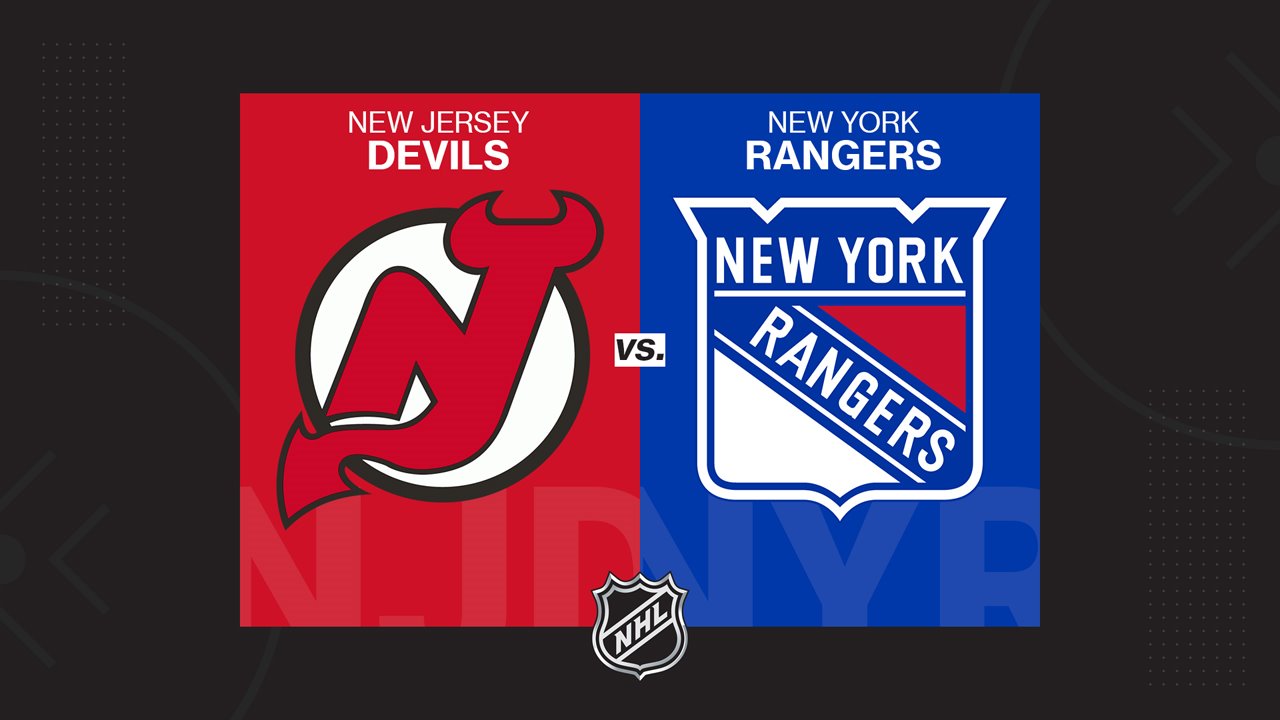 New Jersey Devils vs New York Rangers poster