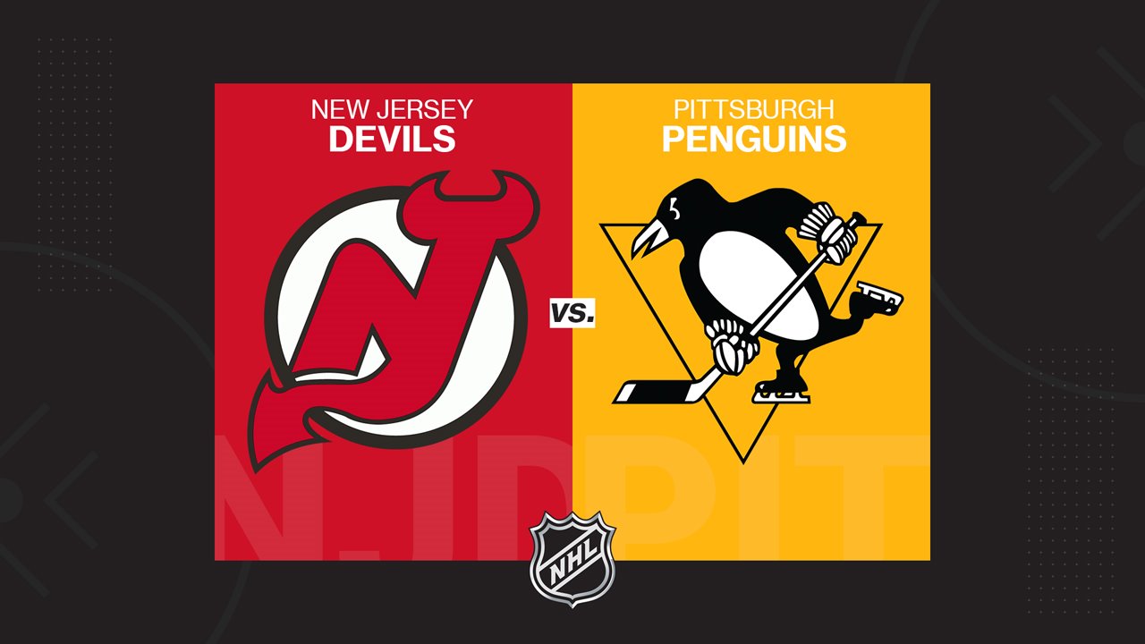New Jersey Devils vs Pittsburgh Penguins poster