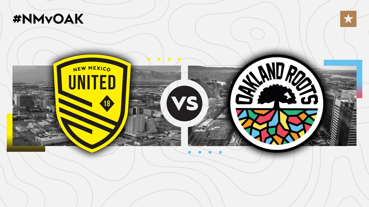 New Mexico United vs Oakland Roots poster New Mexico United vs Oakland Roots poster