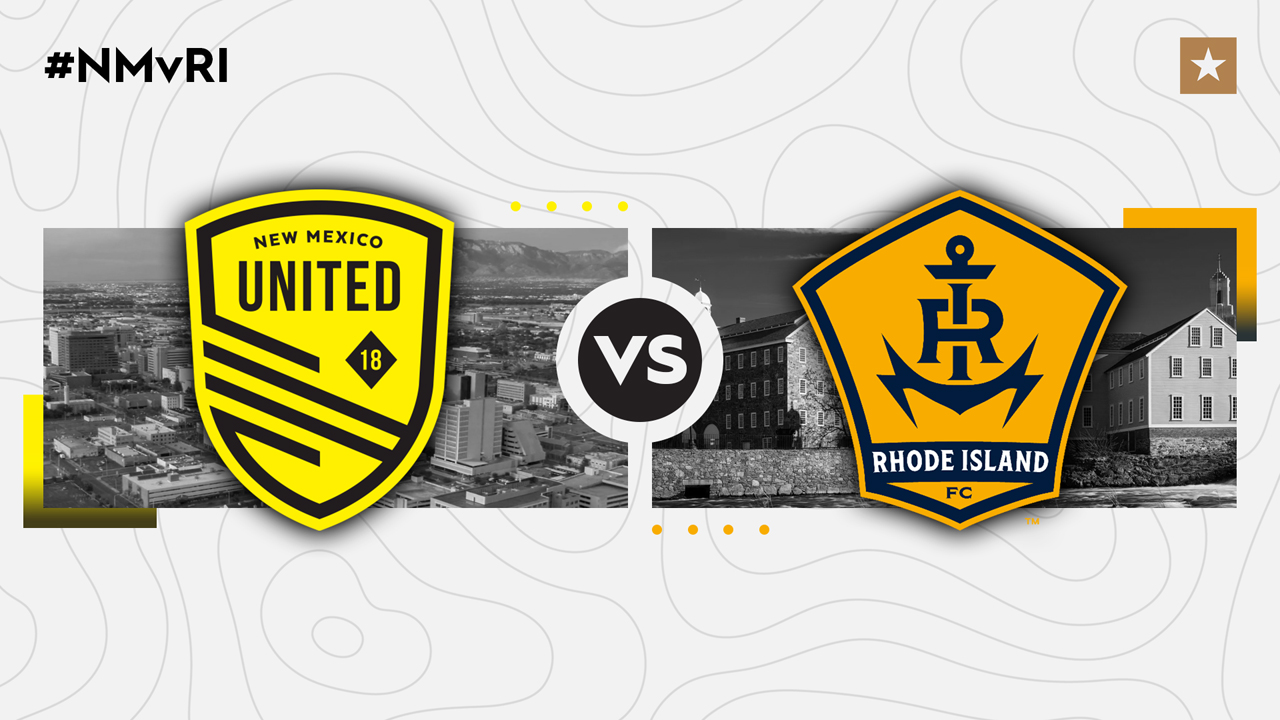 New Mexico United vs Rhode Island FC poster