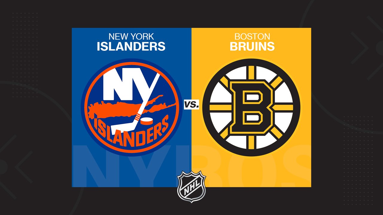 New York Islanders vs Boston Bruins poster