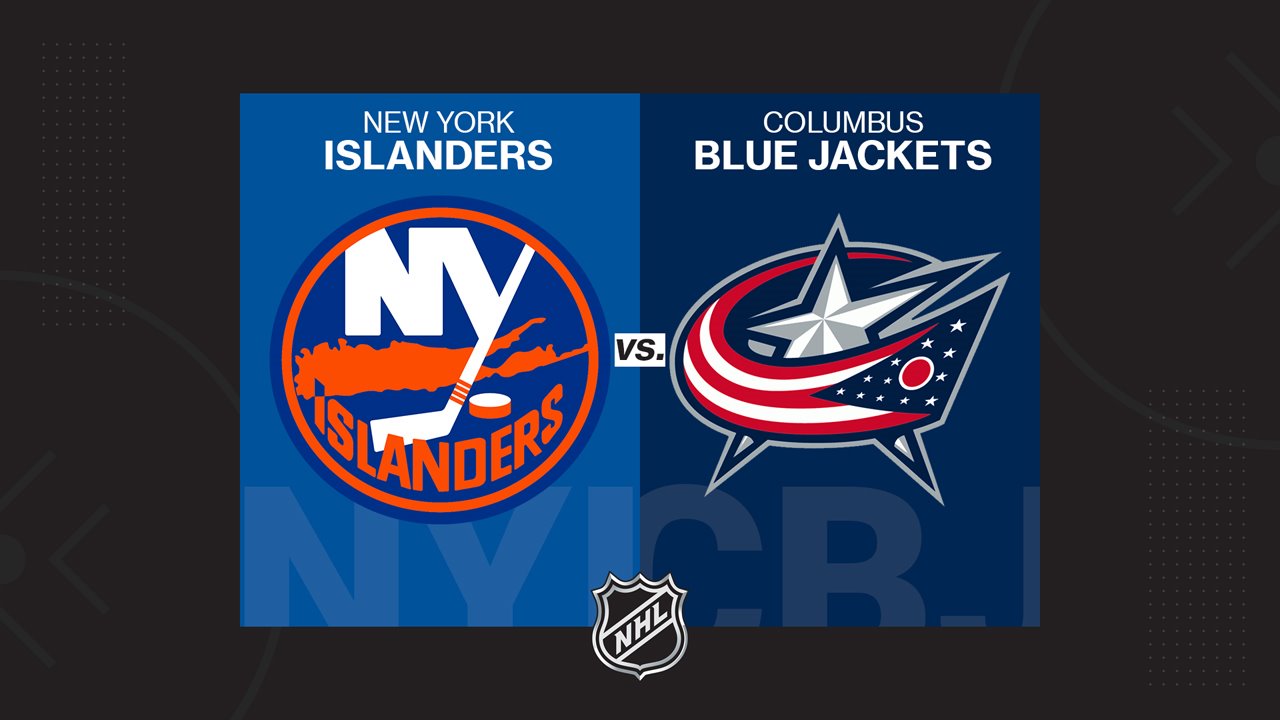 New York Islanders vs Columbus Blue Jackets poster