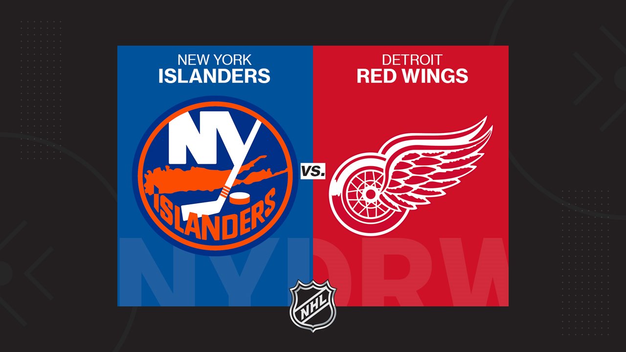 New York Islanders vs Detroit Red Wings poster