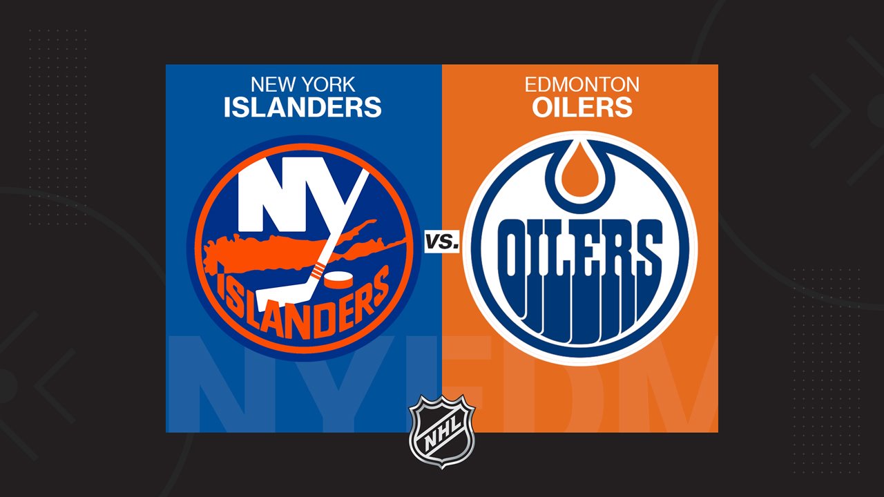 New York Islanders vs Edmonton Oilers poster