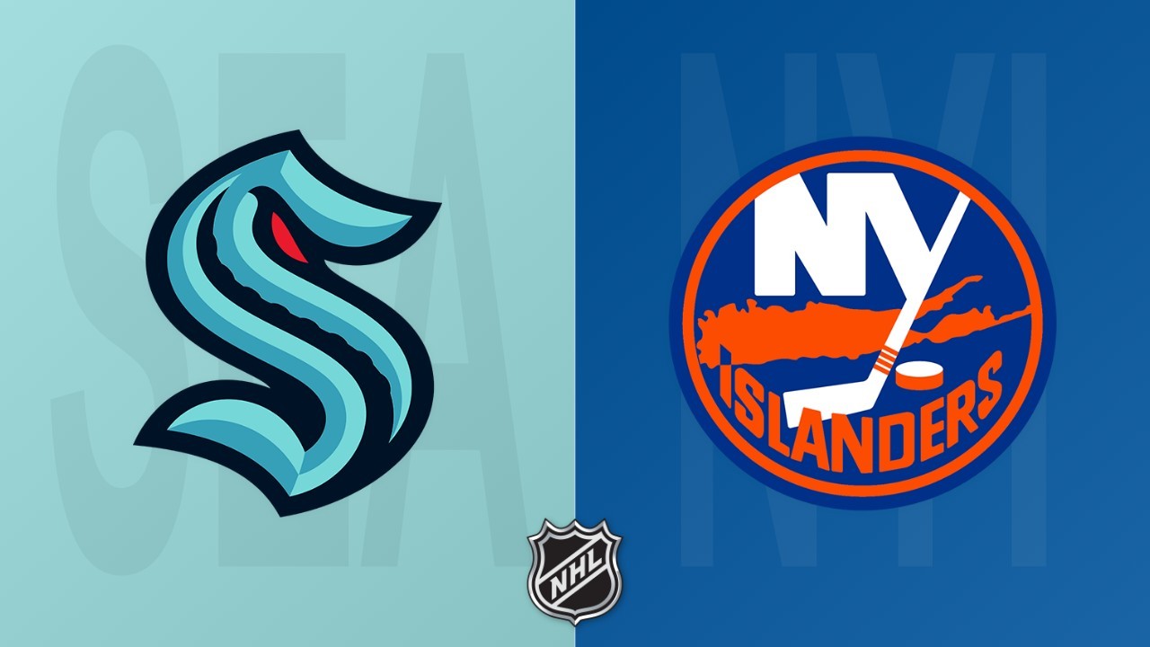 New York Islanders vs Seattle Kraken poster New York Islanders vs Seattle Kraken poster