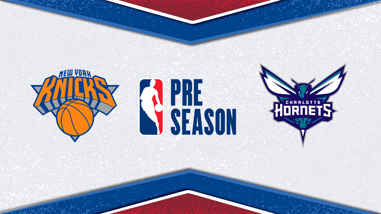 New York Knicks vs Charlotte Hornets poster