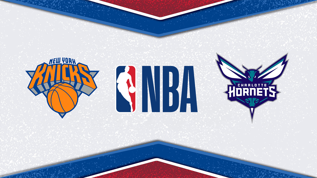 New York Knicks vs Charlotte Hornets poster