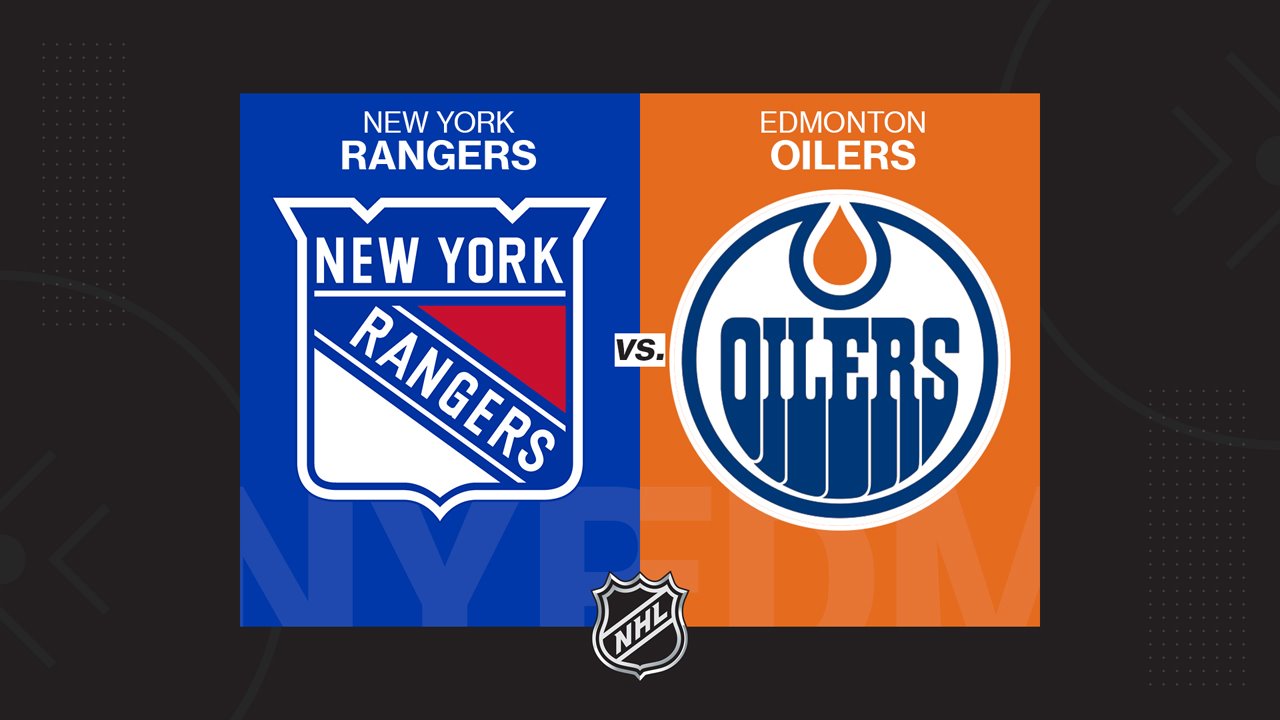 New York Rangers vs Edmonton Oilers poster