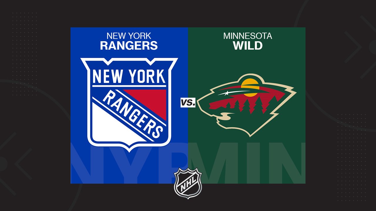 New York Rangers vs Minnesota Wild poster