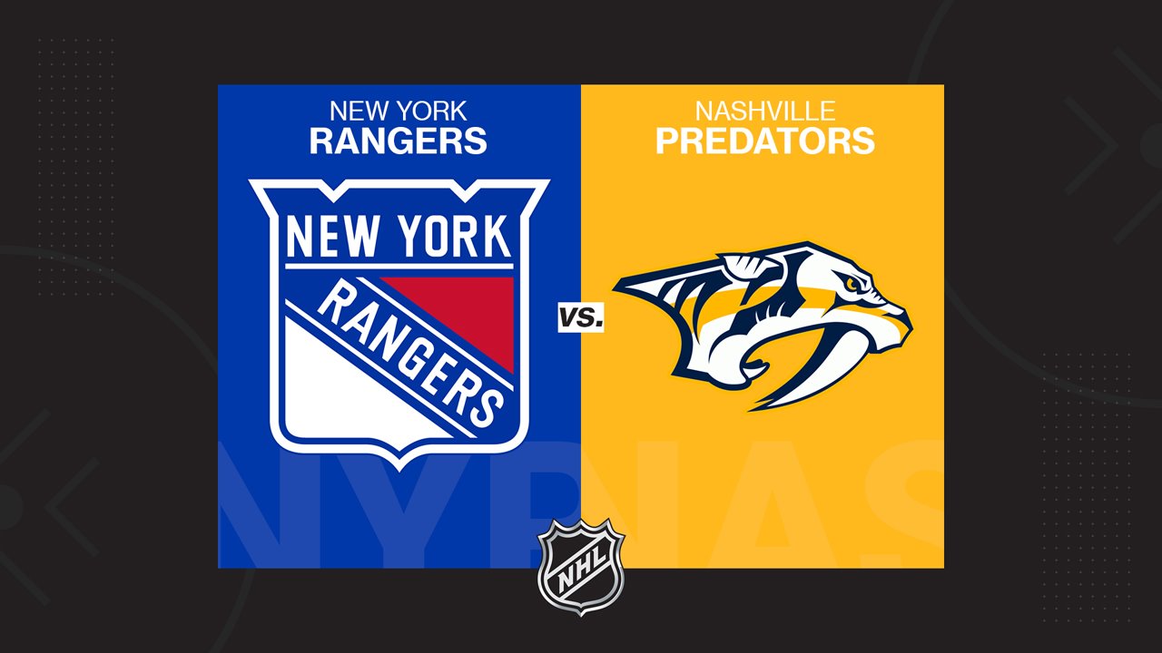New York Rangers vs Nashville Predators poster