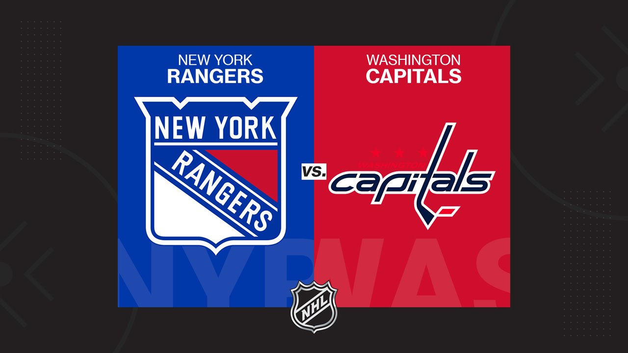 New York Rangers vs Washington Capitals poster