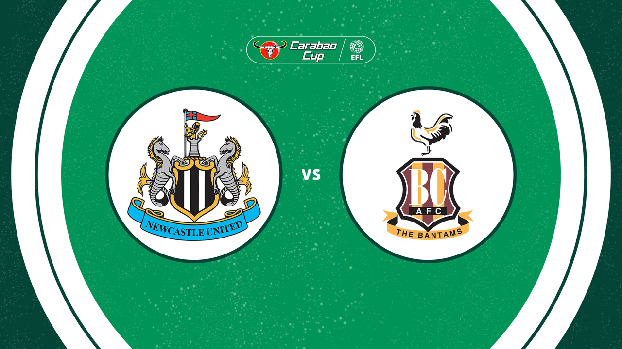 Newcastle United vs Bradford City poster