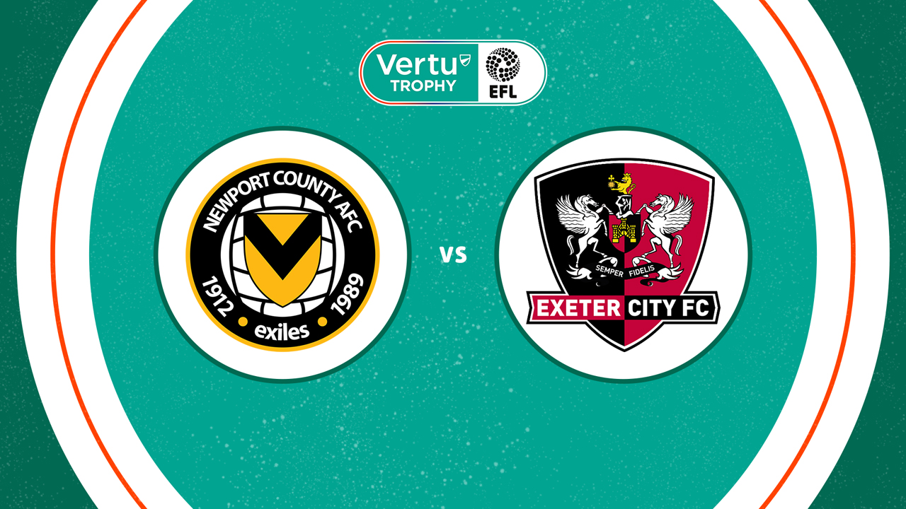 Newport County vs Exeter City poster