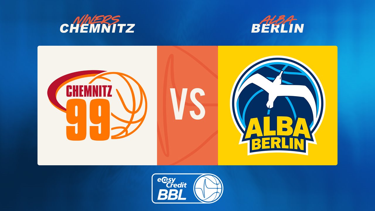 Niners Chemnitz vs ALBA Berlin poster Niners Chemnitz vs ALBA Berlin poster