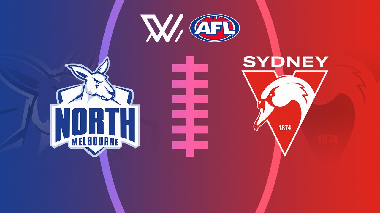 North Melbourne Kangaroos Women vs Sydney Swans Women poster