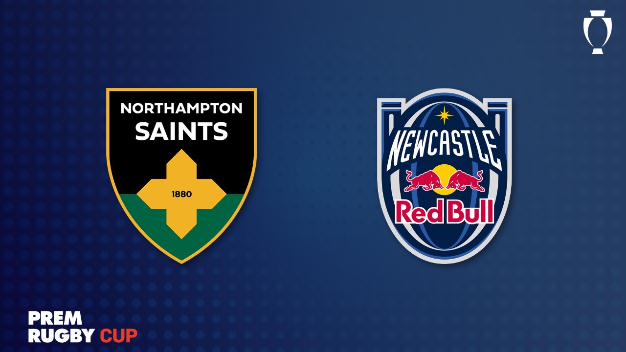 Northampton Saints vs Newcastle Red Bulls poster Northampton Saints vs Newcastle Red Bulls poster