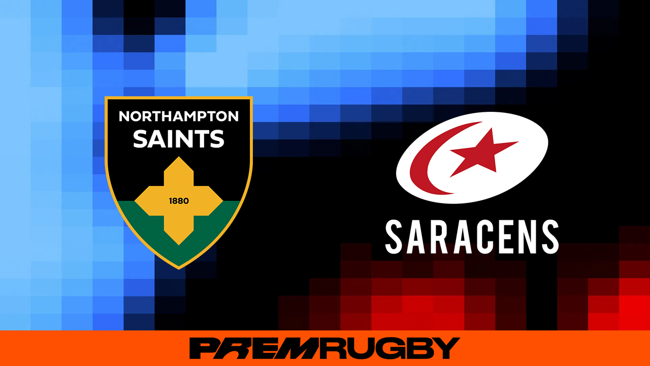 Northampton Saints vs Saracens poster