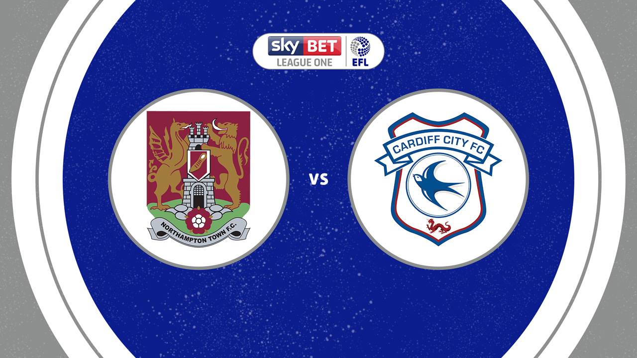 Northampton Town vs Cardiff City poster Northampton Town vs Cardiff City poster