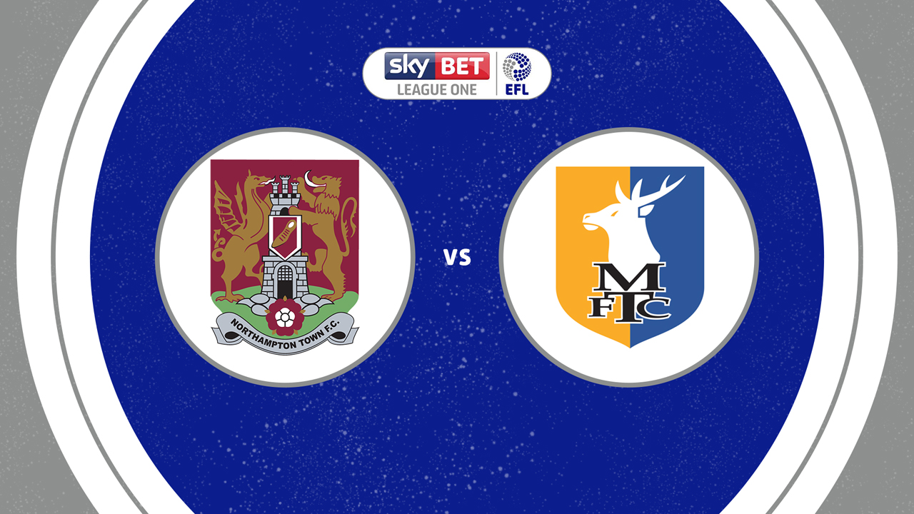 Northampton Town vs Mansfield Town poster