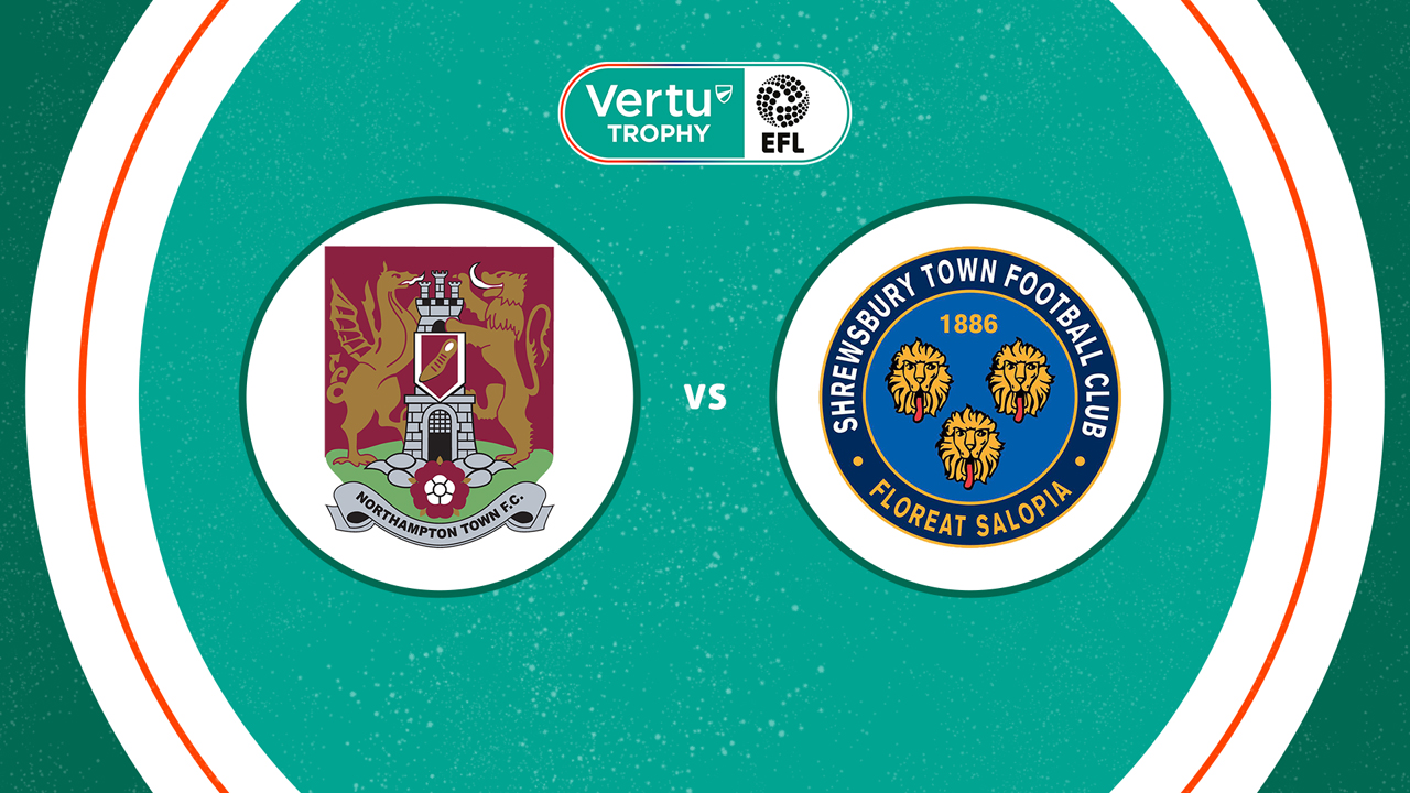 Northampton Town vs Shrewsbury Town poster