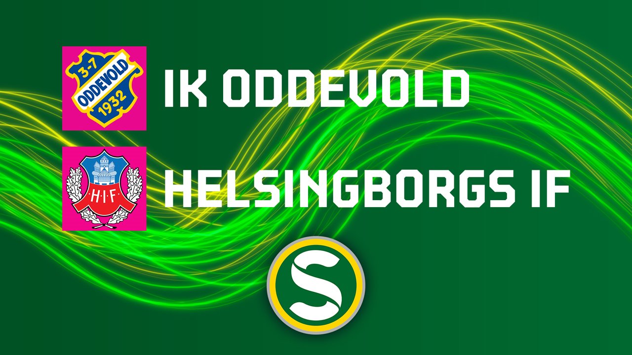 Oddevold vs Helsingborg poster
