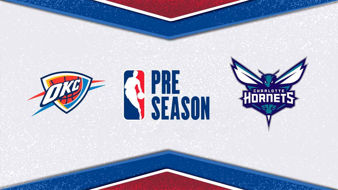 Oklahoma City Thunder vs Charlotte Hornets poster