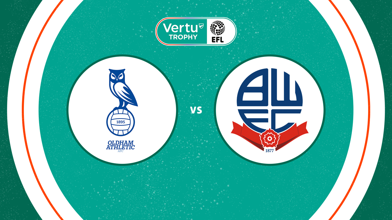 Oldham Athletic vs Bolton Wanderers poster