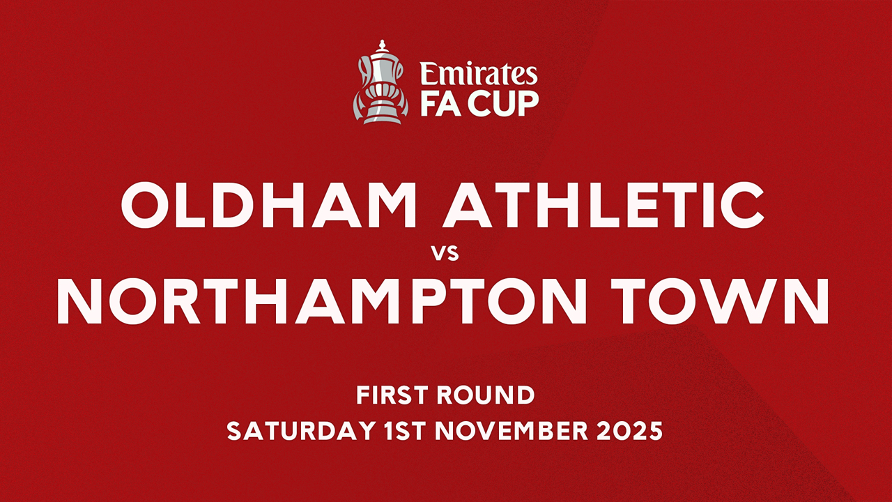 Oldham Athletic vs Northampton Town poster