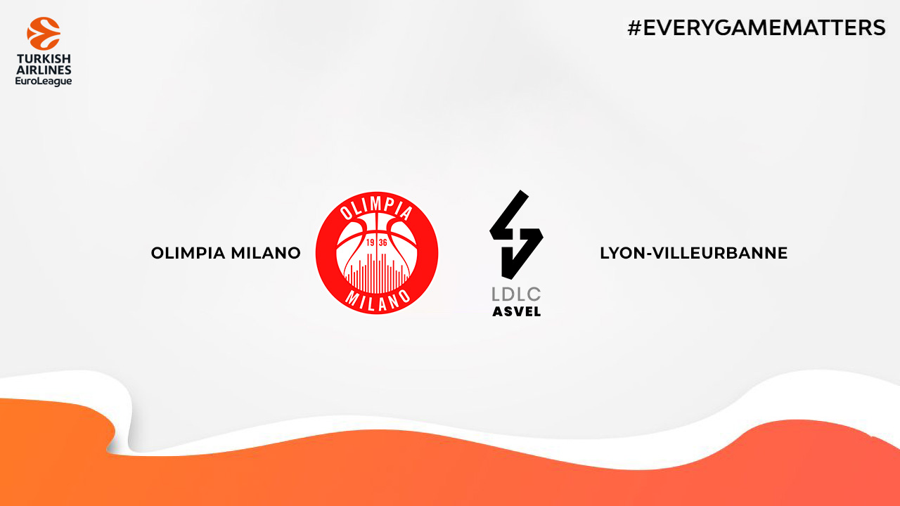Olimpia Milano vs Lyon-Villeurbanne poster Olimpia Milano vs Lyon-Villeurbanne poster