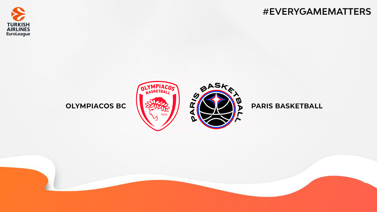 Olympiacos BC vs Paris Basketball poster Olympiacos BC vs Paris Basketball poster