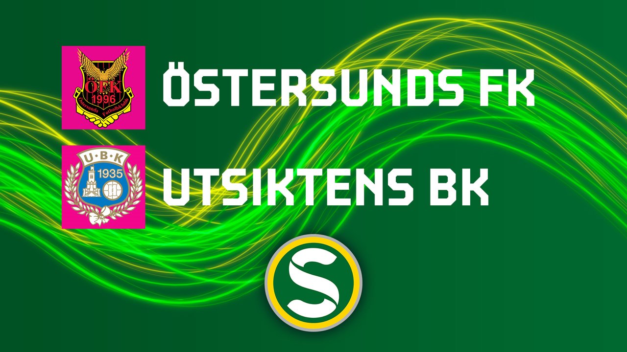 Ostersund vs Utsiktens BK poster
