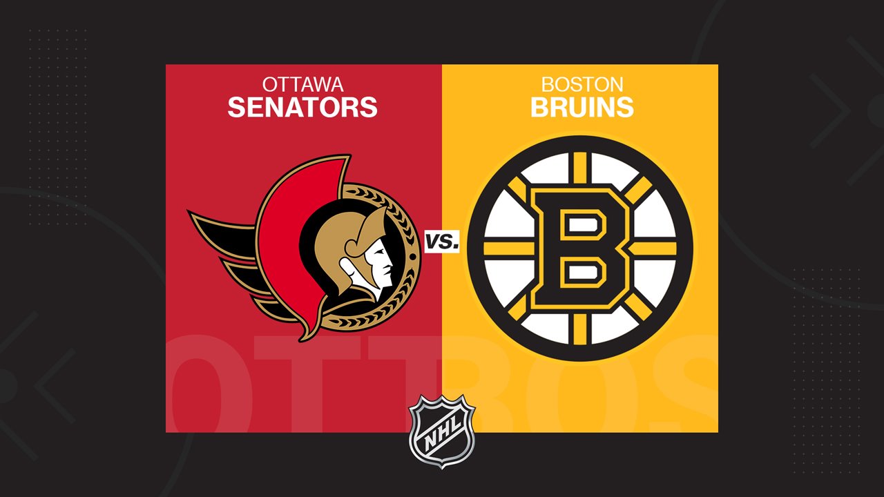 Ottawa Senators vs Boston Bruins poster