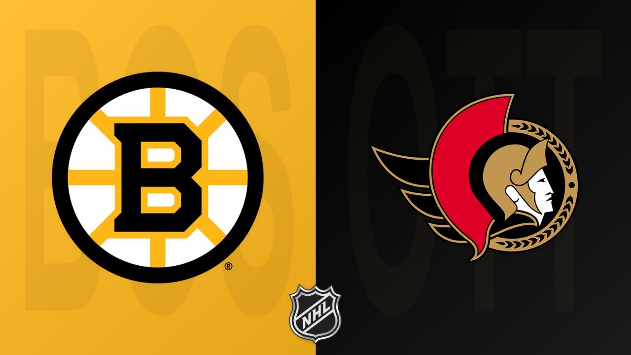 Ottawa Senators vs Boston Bruins poster