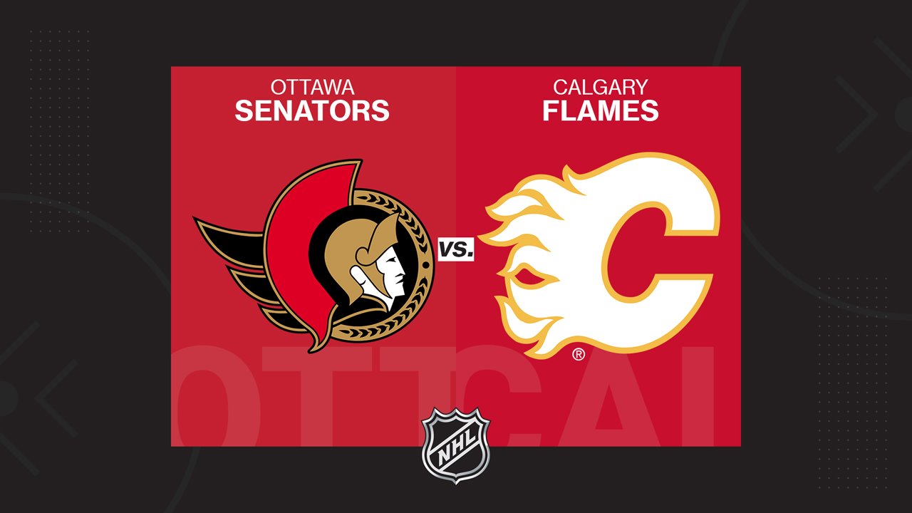 Ottawa Senators vs Calgary Flames poster