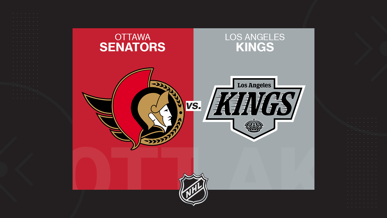 Ottawa Senators vs Los Angeles Kings poster Ottawa Senators vs Los Angeles Kings poster
