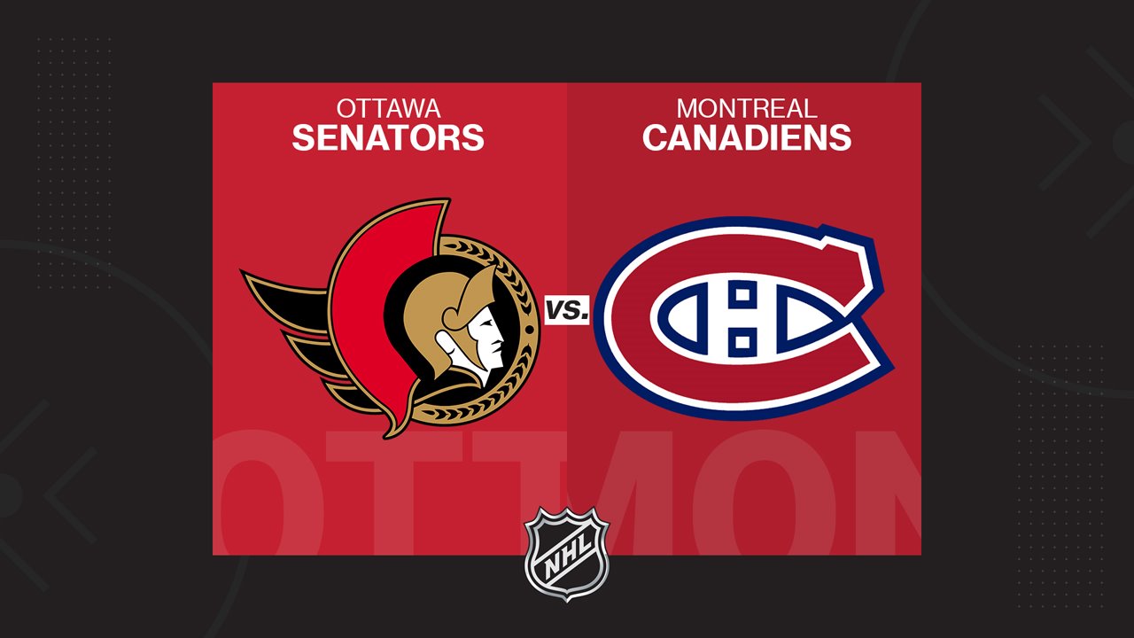 Ottawa Senators vs Montreal Canadiens poster Ottawa Senators vs Montreal Canadiens poster
