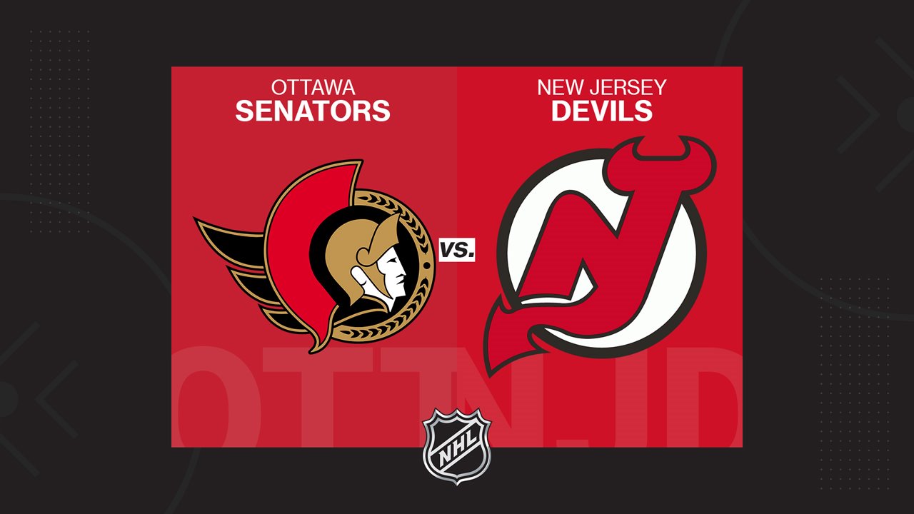 Ottawa Senators vs New Jersey Devils poster Ottawa Senators vs New Jersey Devils poster